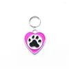 Dog Tag Free Engraved ID Personalized Custom Alloy Heart Charm Pendant Anti-lost Nameplate Necklace Pet Puppy Collar Accessories