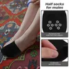 Women Socks 10 par Half Toe Women's No Show Liner Toppers Mule Novelty Five For
