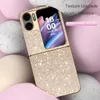 Obudowy telefonu komórkowego Luksusowe poszycie Bling Glitter Case dla Oppo Znajdź N2 Flip 5G CPH243 N2flip FindN2flip twardy plastikowy okład