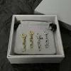 jewelry bb earring Double b chain metal letter b Paris earrings neutral earrings for men women