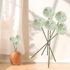 装飾的な花5xシルクchrysanthemum ball for house decorationキッチンの家の装飾のためのリアル