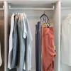 Cabides 10 clipes de aço inoxidável roupas cabide à prova vento roupas rack roupa interior meias armário leggings organizador