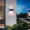 Duvar lambası Modern LED 6W açık su geçirmez IP65 Hafif Sundurma Bahçe Lambaları Kapalı Yatak Odası Oturma Odası Dekorasyon Aydınlatma