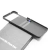 Cas de téléphone portable Cas pour Samsung Z Flip 4 W23 ultra-mince 600D véritable fibre de carbone aramide couverture de protection mobile coque de protection 2442