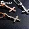 TOPGRILLZ Ondersteboven CROSS Hanger Hoge Kwaliteit Iced Out Zirconia Heren Ketting Hip Hop Mode-sieraden Voor Gift 240323