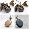 New mid-size bronze glossy pocket watch 40MM necklace butterfly bird retro jewelry wholesale Korean edition sweater chain fashion watch