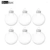 Décoration de fête 6pcs 6 / 8cm Ball de Noël Tree de Noël Balles transparentes Pendant Ornements suspendus pour la maison Noel DIY DÉCORNE ANNÉE CADE