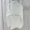 Tam Rhinestone Beyaz Gömlek Kadın Tees İşlemeli Mektuplar Hırka Tasarımcı Marka Lady Uzun Kollu Bluzlar N-D9383