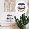 Storage Bottles 2 Pcs Airtight Cookie Jar Plant Pattern Snack Tins With Lids For Gift Giving Tinplate Canisters