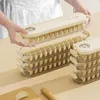 Opslagflessen Knoedeldoos Meerlaagse voedselbewaardozen Draagbare voedselcontainer Stapelbare doorzichtige organizer voor keukenkoelkast