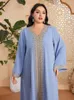 Roupas étnicas Turquia Eid Partido Mulheres Muçulmanas Vestido Marrocos Abaya Kaftan Vestidos de Noite Dubai Primavera Islam Long Robe Femme Vestidos Ramadan