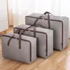 Sacs de rangement 5pcs Oxford grande capacité couette portable sac bagages emballage griscolor forte poignée ameublement vêtements organiser