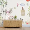 Wallpapers Eenvoudige aquarel bloemen Sen kleine frisse Europese decoratieve schilderkunst achtergrond muur aangepaste behang muurschildering