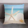 Pillow Mediterranean Beach Style Starfish Shell Cover Home Bedroom El Car Decoration Soft And Comfortable ..