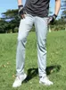 Herrbyxor sommar ljusthin sweatpants män andas snabb torr utomhus sportgolfbyxor manlig stretch nylon casual long bana