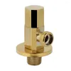 Bathroom Sink Faucets Brass Gold Angle Stop Valve Water Control Faucet