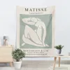 Bohemian Hippie anime Nordic Tobestry Esthetic Beach Ręcznik joga Mat Streszczenie minimalistyczne Matisse Art Wall wiszące 240328