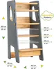 Banc d'escalade Montessori pour enfants, rangement de cuisine, avec Protection antidérapante, tour d'apprentissage américaine à hauteur réglable