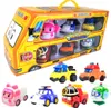 6 pçsset caixa original robocar poli coreia crianças brinquedos robô transformação anime figura de ação brinquedos para crianças playmobil juguetes q6749358