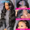 Wigs Lekker Body Wave 13x4 Lace Frontal Human Hair Wigs For Women Pre Plucked Glueless Brazilian Remy Hair Wear to Go Long Wavy Wigs