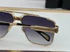Top men glasses THE DAWN design sunglasses square K gold hollow frame high-end top quality outdoor uv400 eyewear