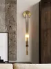 Wandlampen Licht Luxus Moderne Villa Lampe für Wohnzimmer Veranda Schlafzimmer Dekoration Nachttisch Innen Kupfer Treppe