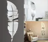 3D Feather Mirror Wall Sticker Room Decal Mural Art Home Decoration DIY 7318CM8484719