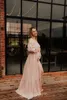 Bohemian Po Shooting Pregnancy Dress Linen Cotton Retro Loose Fitting Maternity Dress Boho Style Dress Po Shoot Pregnant 240321