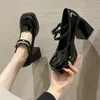 かかとの靴女性秋のプラットフォームメアリージェーンゴスロリータビッグサイズ