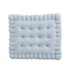 Oreiller en polypropylène, beau tapis de sol en forme de biscuit, siège de chaise léger, motif mignon pour chambre à coucher