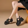Mulheres sapatos de verão cunhas sandálias 2024 nova moda laço antiderrapante sapatos de praia mulher leve plataforma casual sandálias romanas