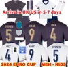 2024 Euro Cup Englands Bellingham Futbol Formaları Milli Takımı 2024 2025 Toone Futbol Gömlek Beyaz Parlak Kane Sterling Rashford Sancho Grealish Erkek Çocuk Kiti 938