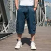 Męskie spodenki McIKKNY RETRO MENS Letnie dżinsowe spodenki Multi Pocket Blue Proste Shorts Męskie plus rozmiar 30-46L2404