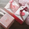 Confezione regalo 10 pezzi Scatola cuore rosa rosso con manico Caramelle Biscotti Cioccolato Amaretto Matrimonio Baby Shower Compleanno Confezione