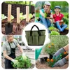 Aufbewahrungstaschen, Garten-Werkzeugtasche, robust, mit Taschen, Oxford-Stoff für drinnen und draußen