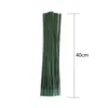 Fleurs décoratives 100pcs tige de fleur artificielle simulation flexible décoration de mariage pliable