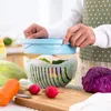 Bol à salade coupé, bol à découper les fruits, gadget de cuisine, diviseur de fruits et légumes ménagers, assiette de fruits 322g