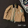 Ny Heavy Water Wash Casual Double Layer dekonstruerad hög densitet duk Michigan Workwear Splicing Workwear Jackets and Jackets