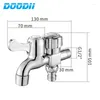 Bathroom Sink Faucets Doodii Brass Wall Mount Chrome Finished Small Tap Decorative Double Garden Faucet Washing Machine Using Bibcock Taps
