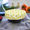 Dinnerware Cotton Bowl Cover Reusable Wraps Fresh-keeping Cloths Preservation Covers With Elastic Packing Paper