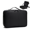 High Quality PU Leather Makeup Bag For Women With Shoulder Strap Waterproof Travel Large Capacity Cosmetic Case 240327