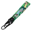 Llaveros Lanyards Varios tipos de dibujos animados Cool Key Tag Bordado Fobs para motocicletas Coches Bolsa Mochila Llavero Moda Anillo Gi Ot2Ex