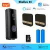 Lens Tuya Smart Home Video Video Doorbell 1080p HD Wireless Wifi Bell Call Audio Intercom per Alexa Google Camera