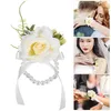 Decorative Flowers Wrist Flower Bride Wristband Decor Accessories Fake Wristlet Cloth Bridesmaid Ornament Costume Accessory Bridegroom