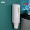 Opslagflessen Wegwerp papieren bekerhouder Dispenser Aan de muur gemonteerd plastic watercontainerframe