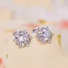 Stud Earrings Self Product 925 Sterling Silver High Moissanite Quality With Stars And Five Jewelry Making Fit Party