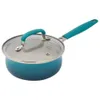 25 Piece Ceramic Nonstick Aluminium Easy Clean Cookware Set Ombre Teal Cake Pan Loaf Bakeware 240328