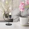 Candle Holders Moon Holder Tealights Ornaments Desktop Decor Iron Table Centerpiece Metal Home