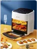 Air Fryers Air Fryer Electric Four intégré Nouveau 15L grande capacité Ménage multifonctionnel Intelligent Visual Fryer 220V Y240402