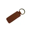 PU Leather Key Ring Simple Business Car Key Accessories Leather Diy Key Ring